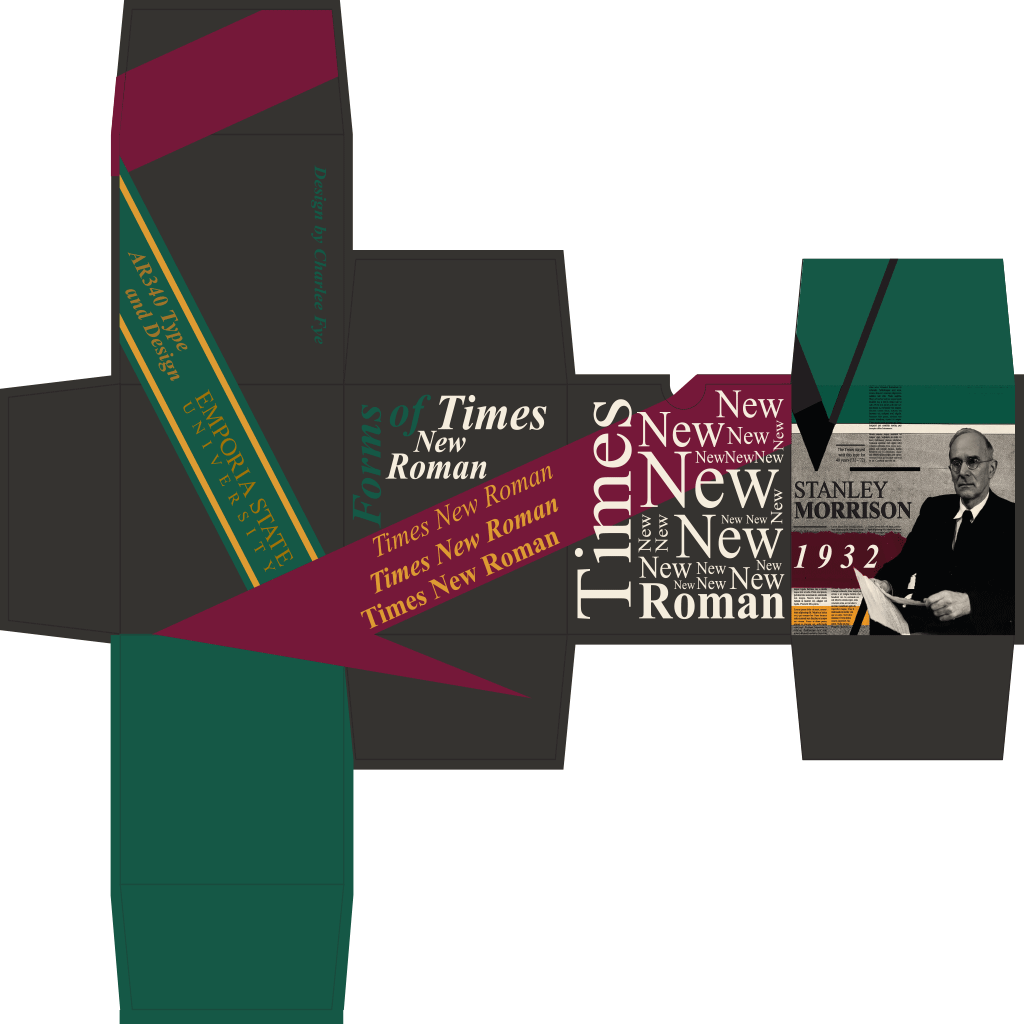 AR 340 Type and Design - Times New Roman Typeface Box